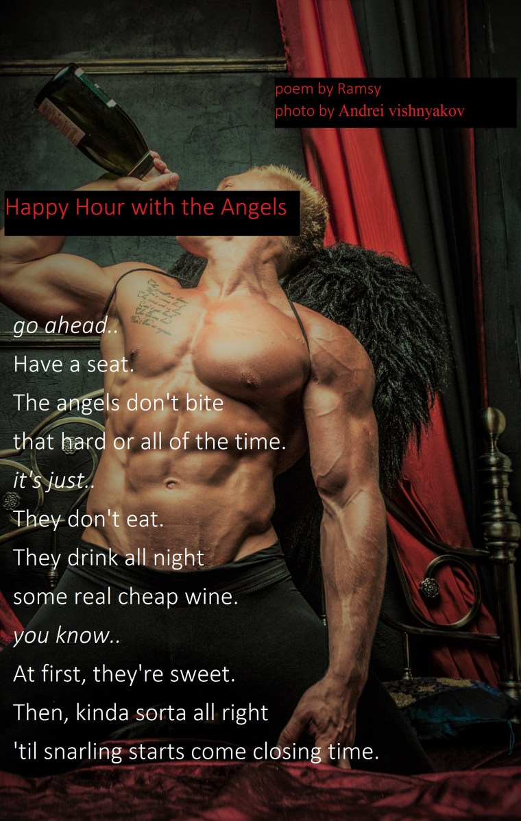 Model with champagne,