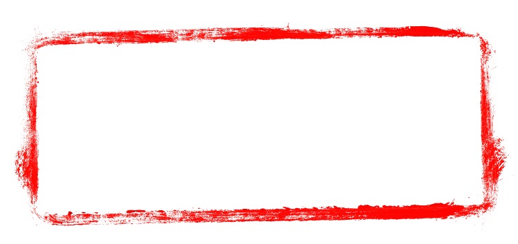 Unordentlicher gemalter Rahmen rot