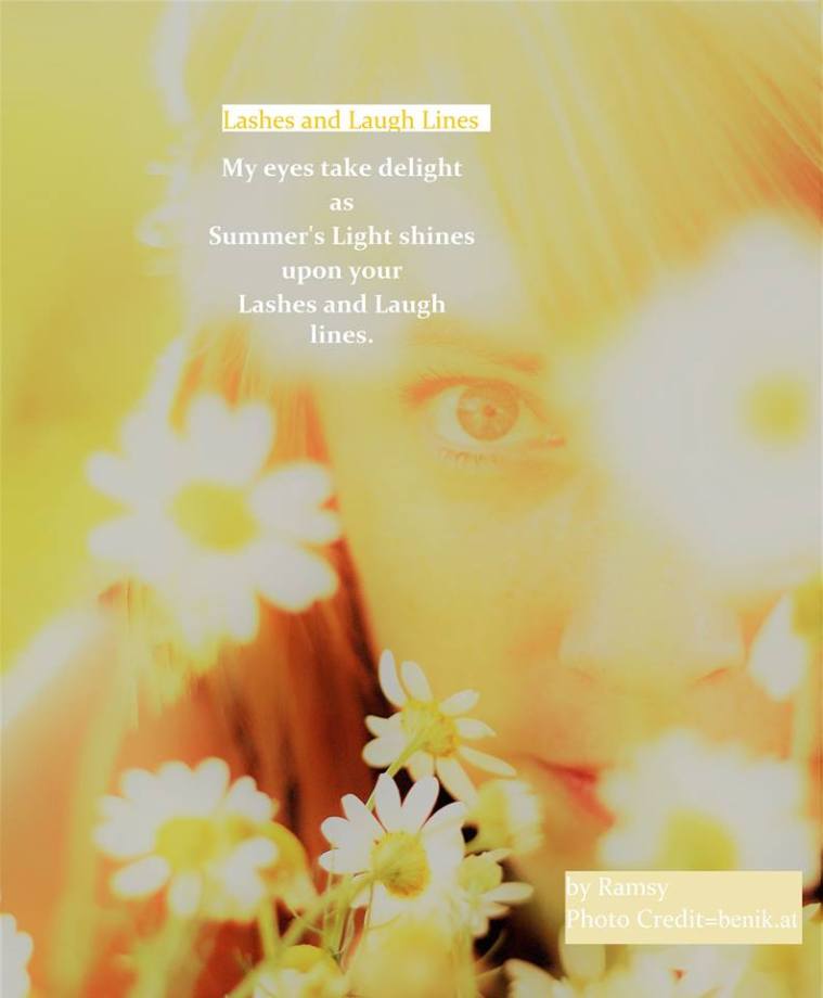 lashes and laugh lines