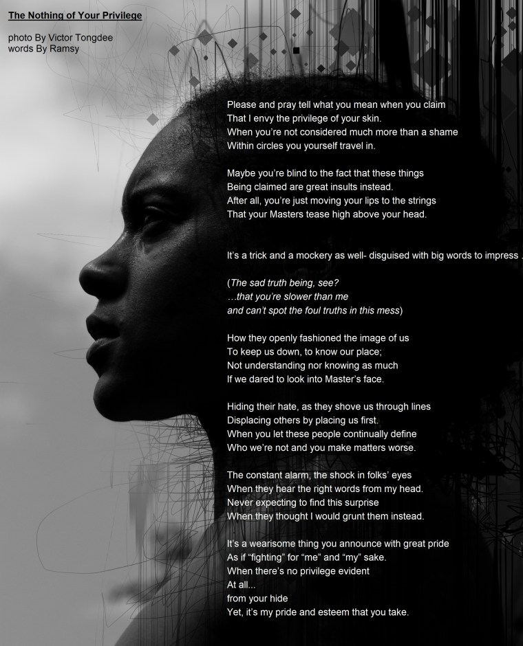 Moody portrait of a beautiful African woman